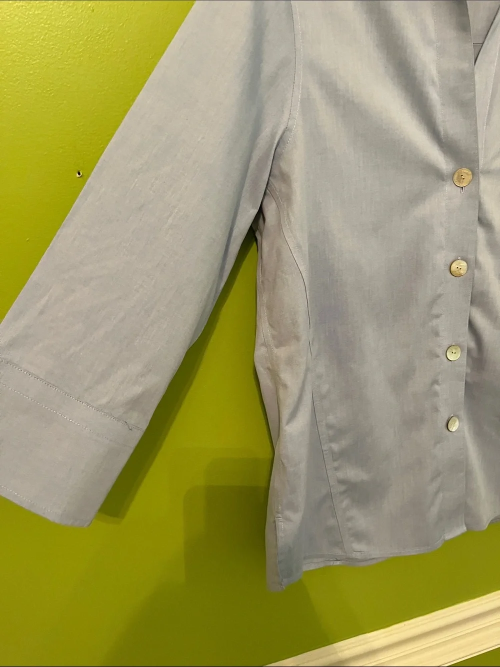 Foxcroft Heritage Non-Iron Fitted Shirt classic Blue